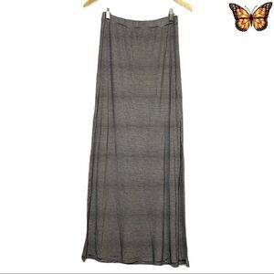 GARAGE Maxi Skirt with Horizontal Stripes Print Size Small